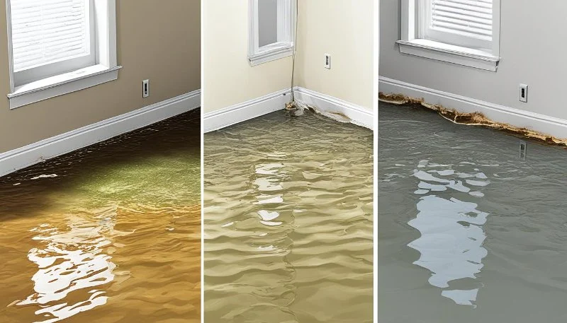 Understanding Different Types of Water Damage: Clean, Gray, and Black Water Explained