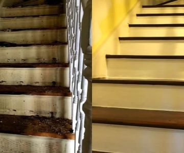 Water Damage Repair for Stairs and Railings