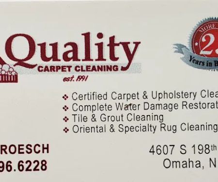 Quality Carpet Cleaning Omaha