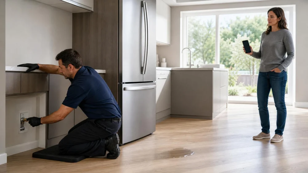 Refrigerator Water Line Leak: Safe Steps and Damage Checks