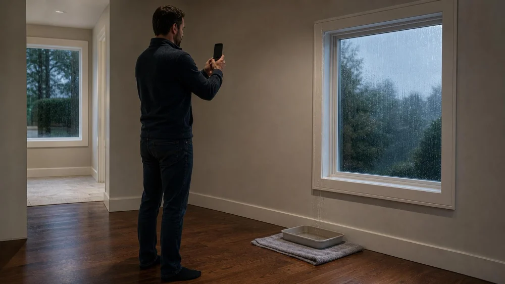 Window Leak After Wind-Driven Rain: Safe Checks and Records