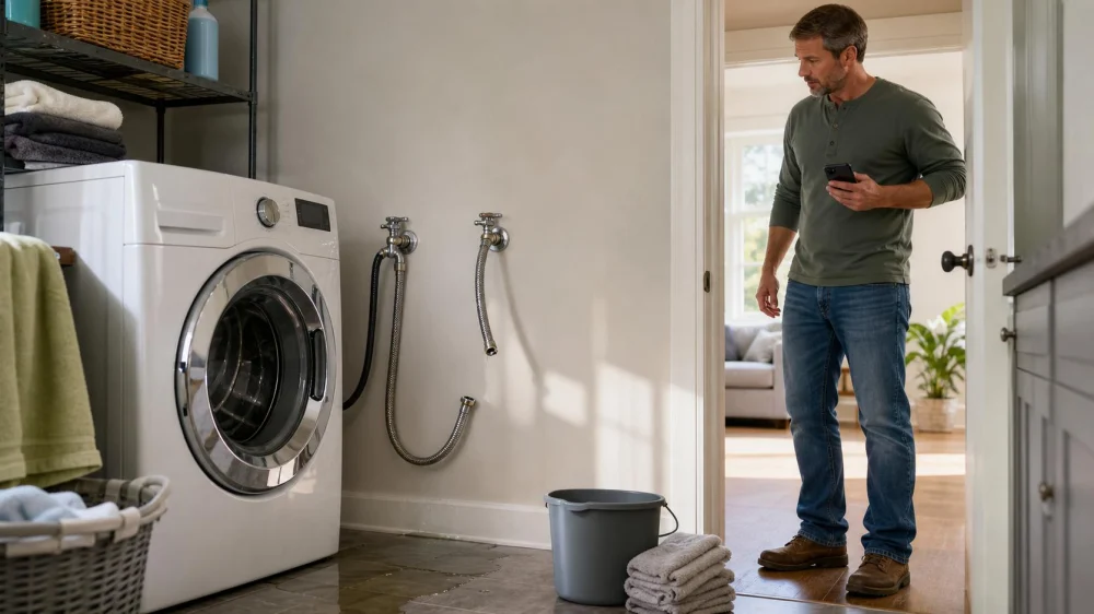 Washing Machine Hose Leak: Shutoff and Damage Checklist