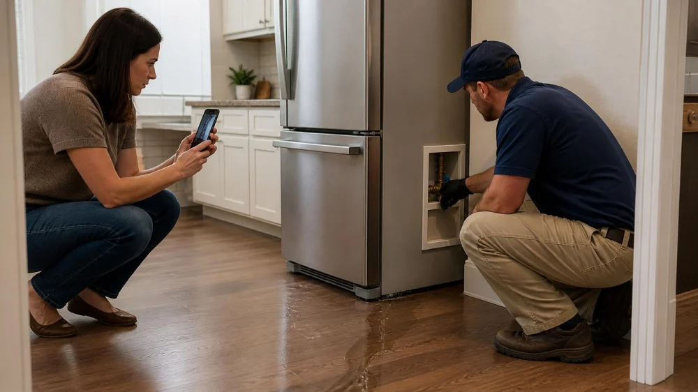 Leaking Refrigerator Supply Line: Stop Water and Check Hidden Damage