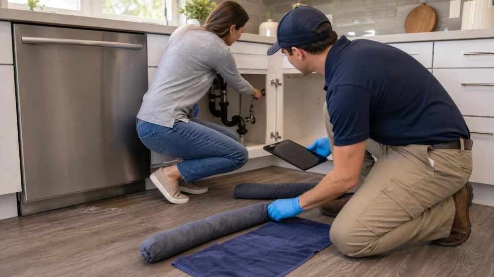 Dishwasher Leak: Shut It Down and Limit Water Damage
