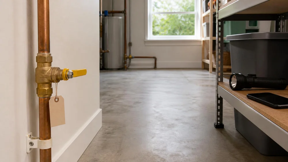 Main Water Shutoff Plan: Find, Test, and Label It Before a Leak