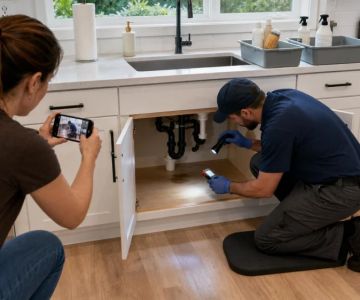 Under-Sink Leak: Empty the Cabinet and Check Hidden Water