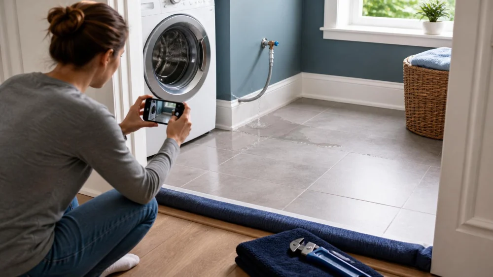 Washing Machine Hose Leak: Stop Water and Check Beyond the Laundry Room
