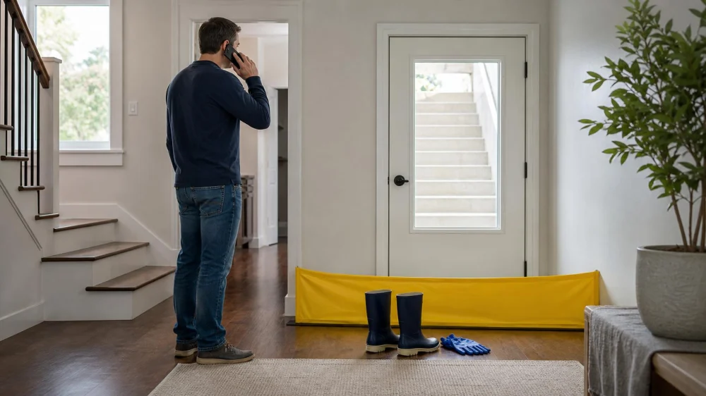Sewage Backup in a Basement: Isolate the Area and Call for Help
