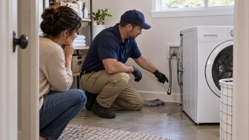 Appliance Supply Hose Leak: Stop Water and Document Damage