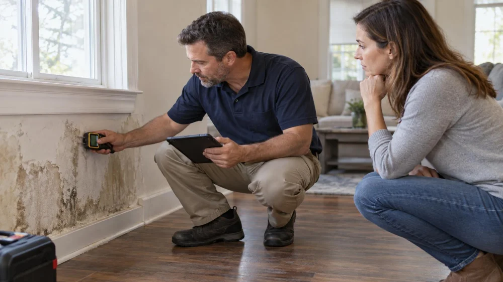 Water Damage Moisture Report: Locations, Readings, and Dates