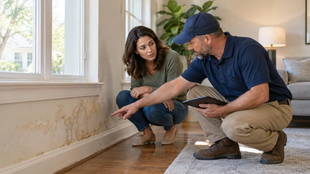 Water Damage Moisture Photos: Location, Scale, and Dates