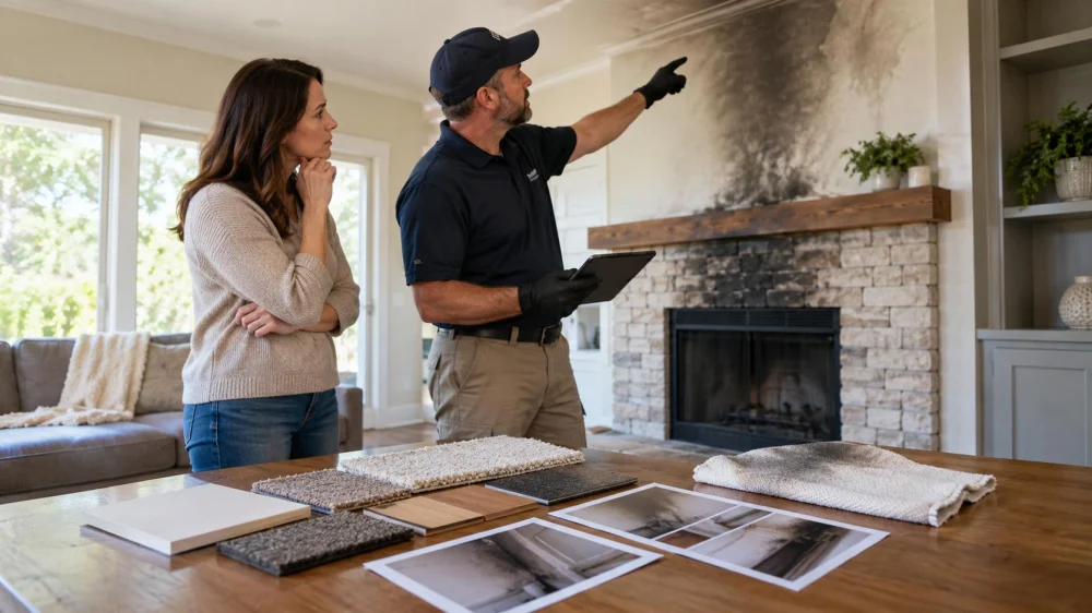 Soot Residue Room Map: Materials, Odour, and Photos