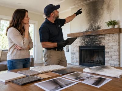Soot Residue Room Map: Materials, Odour, and Photos