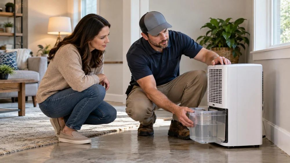 Dehumidifier Drying Log: Settings, Water, and Room Changes