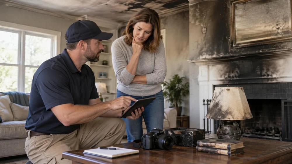 Smoke Damage Inventory: Rooms, Materials, and Photo Records