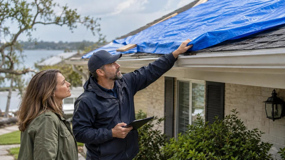 Storm Damage Tarp Check: Attachment, Water, and Follow-Up
