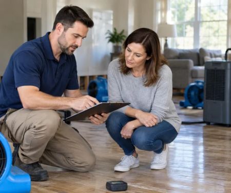 Water Damage Drying Log: Rooms, Fans, Humidity, and Dates