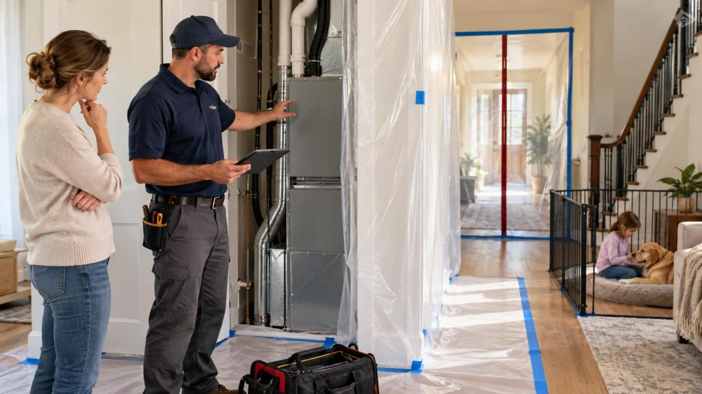 Property Damage Work-Zone Plan: Children, Pets, Dust, and Access