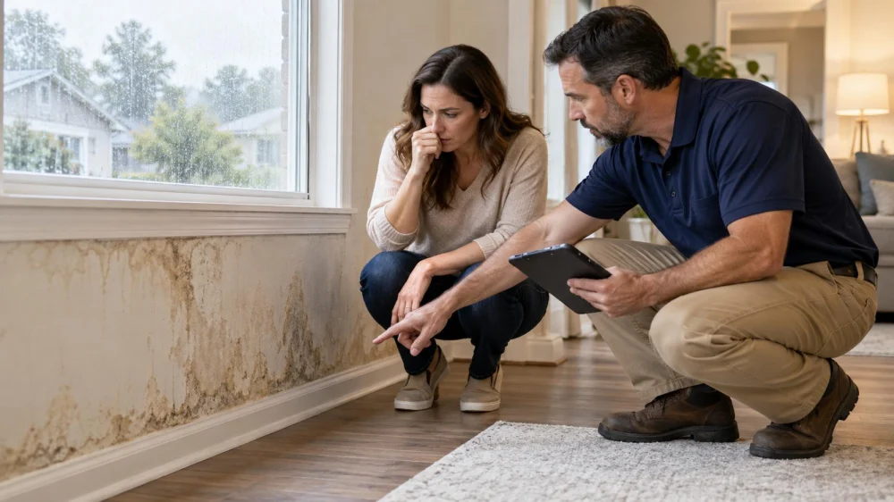 Water Damage Odour Log: Room, Weather, and Material